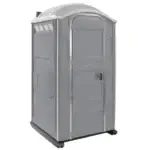 Grey Porta Potty for Marin Concert