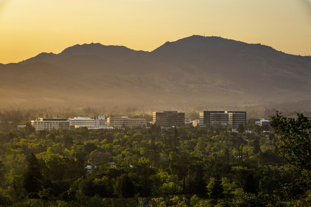 Walnut Creek Skyline before wedding