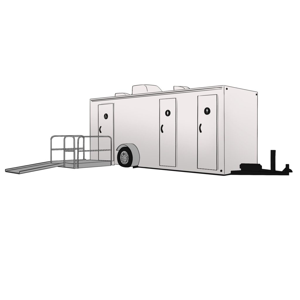 ADA Restroom Trailer Luxury Rental